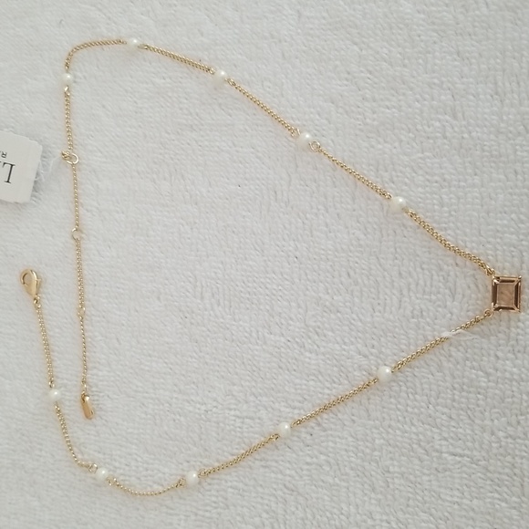 New Ralph Lauren Crystal Pendant Necklace - Picture 3 of 6